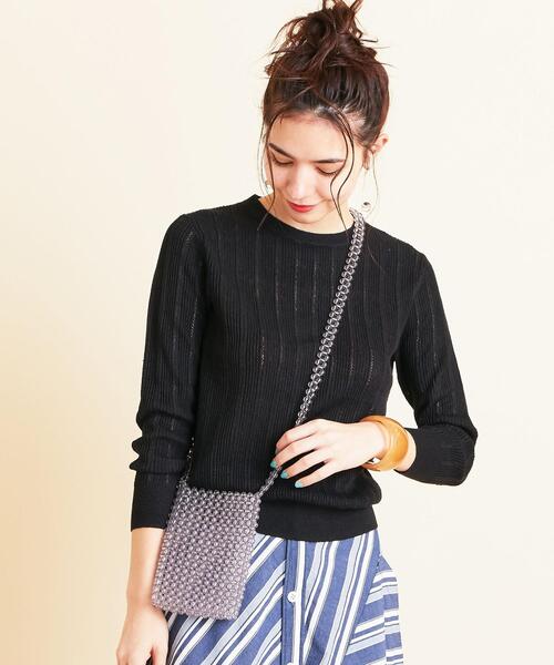 BEAUTY&YOUTH UNITED ARROWS(ビューティーアンドユースユナイテッドアローズ)の「BY∴ クリアビーズショルダーバッグ о(ショルダーバッグ・レディース・ライトブルー/ライトグレー/ナチュラル・FREE)」の14枚目の写真