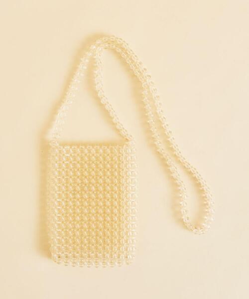 BEAUTY&YOUTH UNITED ARROWS(ビューティーアンドユースユナイテッドアローズ)の「BY∴ クリアビーズショルダーバッグ о(ショルダーバッグ・レディース・ライトブルー/ライトグレー/ナチュラル・FREE)」の9枚目の写真