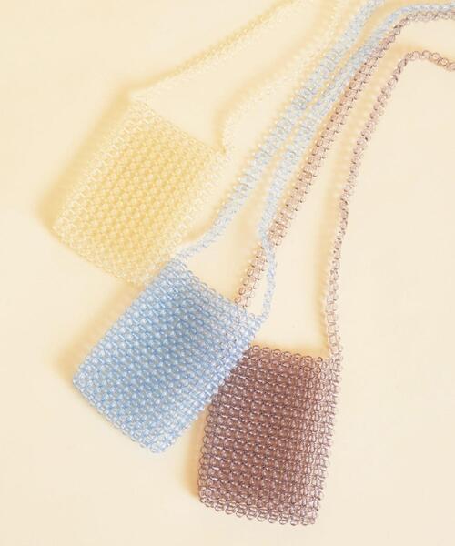 BEAUTY&YOUTH UNITED ARROWS(ビューティーアンドユースユナイテッドアローズ)の「BY∴ クリアビーズショルダーバッグ о(ショルダーバッグ・レディース・ライトブルー/ライトグレー/ナチュラル・FREE)」の6枚目の写真