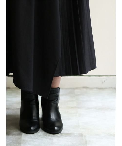 vingtrois（バントロア）の「【vingtrois】【ワンマイルウェア】【テレワーク映え】プリーツ切り替えフレアスカート（スカート・レディース・チャコールグレー/ベージュ/カーキオリーブ・M）」の14枚目の写真