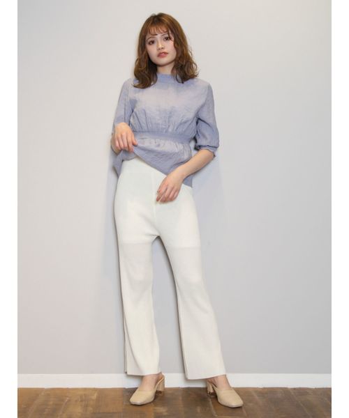 dazzlin（ダズリン）の「2ピースロングパンツSET UP（ワンピース・レディース・ネイビー/オフホワイト/カーキ/オレンジ・FREE）」の22枚目の写真