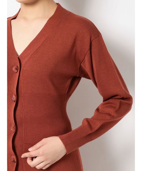 dazzlin（ダズリン）の「2ピースロングパンツSET UP（ワンピース・レディース・ネイビー/オフホワイト/カーキ/オレンジ・FREE）」の8枚目の写真