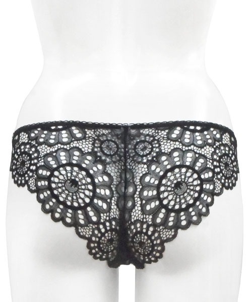 【ANNEBRAバイカラー ③点セット】アンブラ Black + ♡ショーツ ANNEBRA（アンブラ）の「Charisma2 ハーフバックショーツ