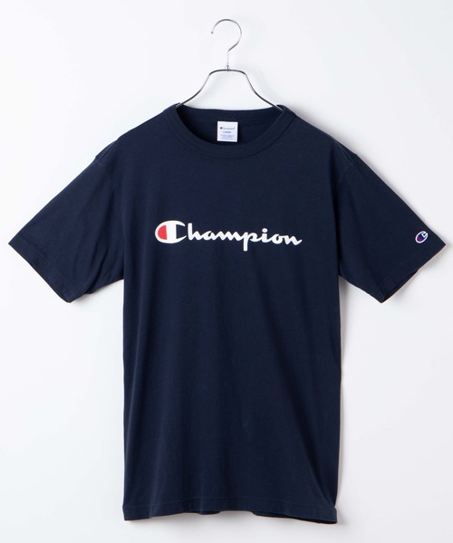 Champion(チャンピオン)の「WEGO/【一部店舗限定】Champion チャンピオン ロゴ半袖Tシャツ(Tシャツ/カットソー・メンズ・ホワイト/ブラック/ネイビー/ピンク/ライム/イエロー/杢グレー/ダークグリーン/ターコイズブルー/ブラウン/オレンジ系その他/ライトイエロー・SMALL/MEDIUM/LARGE/X-LARGE)」の21枚目の写真