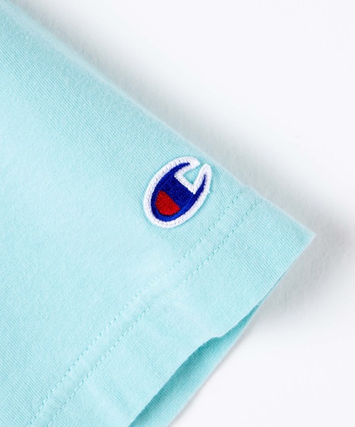 Champion(チャンピオン)の「WEGO/【一部店舗限定】Champion チャンピオン ロゴ半袖Tシャツ(Tシャツ/カットソー・メンズ・ホワイト/ブラック/ネイビー/ピンク/ライム/イエロー/杢グレー/ダークグリーン/ターコイズブルー/ブラウン/オレンジ系その他/ライトイエロー・SMALL/MEDIUM/LARGE/X-LARGE)」の16枚目の写真