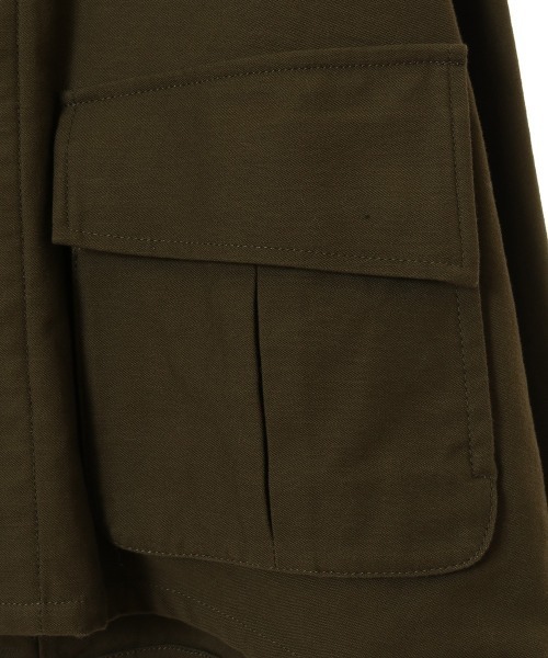 CLANE（クラネ）の「【CLANE(クラネ)】バックフリルミリタリージャケット（ミリタリージャケット・レディース・ブラック/カーキ・FREE）」の7枚目の写真