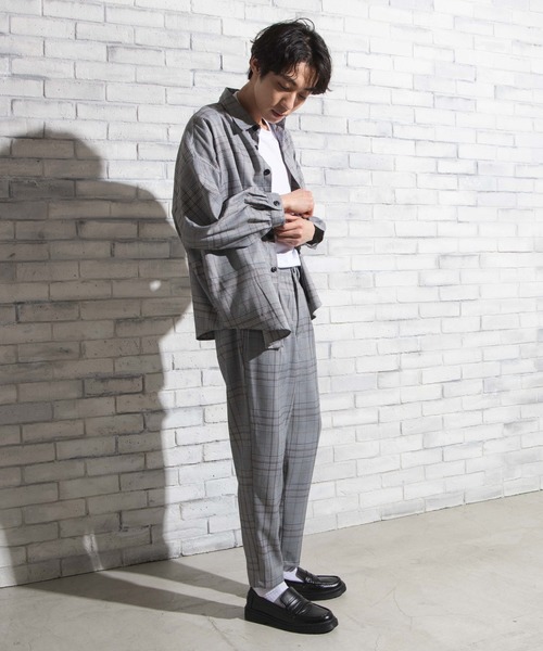 WEGO（ウィゴー）の「WEGO/【セットアップ対応商品】クラシックチェックシャツ（シャツ/ブラウス・メンズ・グレー系その他2/ブラウン系その他2・LARGE/MEDIUM）」の19枚目の写真