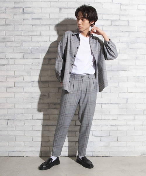 WEGO（ウィゴー）の「WEGO/【セットアップ対応商品】クラシックチェックシャツ（シャツ/ブラウス・メンズ・グレー系その他2/ブラウン系その他2・LARGE/MEDIUM）」の17枚目の写真