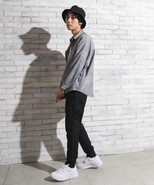 WEGO（ウィゴー）の「WEGO/【セットアップ対応商品】クラシックチェックシャツ（シャツ/ブラウス・メンズ・グレー系その他2/ブラウン系その他2・LARGE/MEDIUM）」の16枚目の写真