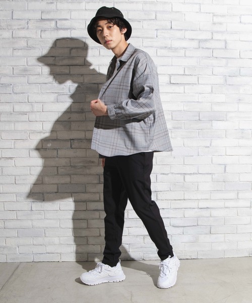 WEGO（ウィゴー）の「WEGO/【セットアップ対応商品】クラシックチェックシャツ（シャツ/ブラウス・メンズ・グレー系その他2/ブラウン系その他2・LARGE/MEDIUM）」の15枚目の写真