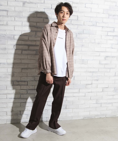 WEGO（ウィゴー）の「WEGO/【セットアップ対応商品】クラシックチェックシャツ（シャツ/ブラウス・メンズ・グレー系その他2/ブラウン系その他2・LARGE/MEDIUM）」の13枚目の写真