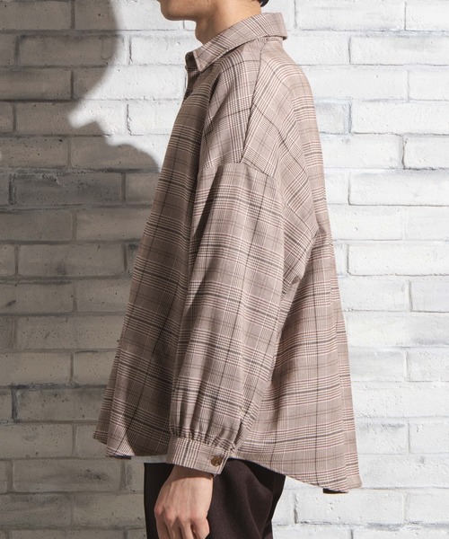 WEGO（ウィゴー）の「WEGO/【セットアップ対応商品】クラシックチェックシャツ（シャツ/ブラウス・メンズ・グレー系その他2/ブラウン系その他2・LARGE/MEDIUM）」の8枚目の写真