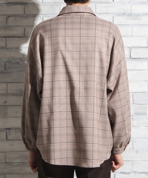 WEGO（ウィゴー）の「WEGO/【セットアップ対応商品】クラシックチェックシャツ（シャツ/ブラウス・メンズ・グレー系その他2/ブラウン系その他2・LARGE/MEDIUM）」の7枚目の写真