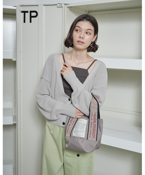 THEATRE PRODUCTS（シアタープロダクツ）の「MISSISSIPPI Ssize／ジャガードテープ バッグ/500mlペットボトル収納可能（トートバッグ・レディース・ブラック/ベージュ/ブラウン/グレー/レッド/ネイビー/パープル/グリーン/チャコールグレー・FREE）」の16枚目の写真