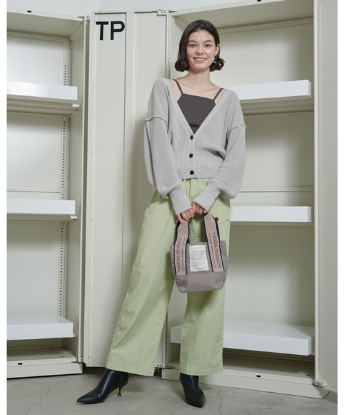 THEATRE PRODUCTS（シアタープロダクツ）の「MISSISSIPPI Ssize／ジャガードテープ バッグ/500mlペットボトル収納可能（トートバッグ・レディース・ブラック/ベージュ/ブラウン/グレー/レッド/ネイビー/パープル/グリーン/チャコールグレー・FREE）」の18枚目の写真