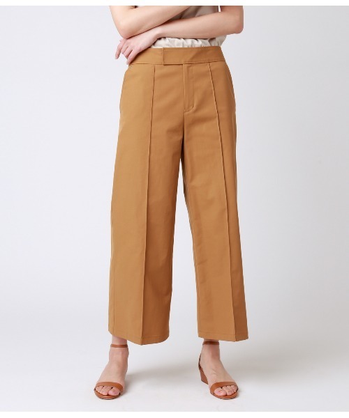 NEWYORKER(ニューヨーカー)の「センターシーム セミワイドクロップド ハンサムパンツ(その他パンツ・レディース・キャメル/ネイビー/アイボリー・9号/11号/13号/7号)」の3枚目の写真