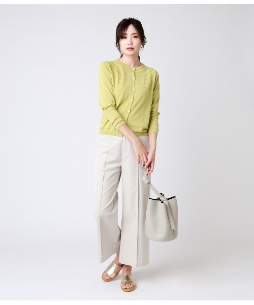 NEWYORKER(ニューヨーカー)の「センターシーム セミワイドクロップド ハンサムパンツ(その他パンツ・レディース・キャメル/ネイビー/アイボリー・9号/11号/13号/7号)」の14枚目の写真