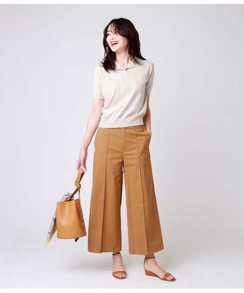 NEWYORKER(ニューヨーカー)の「センターシーム セミワイドクロップド ハンサムパンツ(その他パンツ・レディース・キャメル/ネイビー/アイボリー・9号/11号/13号/7号)」の13枚目の写真