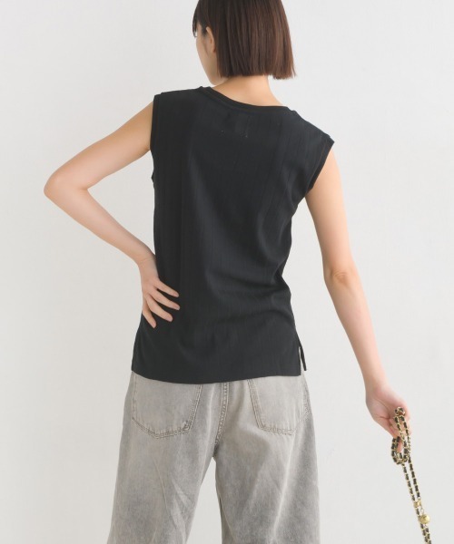汗じみ防止 リブタンクトップ（Tシャツ/カットソー）｜OMNES
