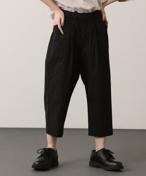 FRAPBOIS（フラボア）の「ストリータ（チノパンツ・レディース・ブラック/ベージュ系その他/グリーン系その他・1/2）」の2枚目の写真