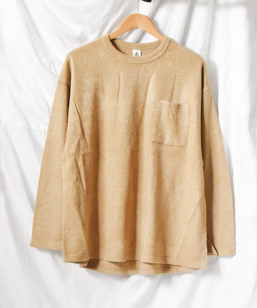 TRAP/U (トラップユー)の「《TRAP/U》裾ラウンドカット ロンT(Tシャツ/カットソー・レディース・ホワイト/ブラック/モカ/ベージュ・LARGE/MEDIUM)」の4枚目の写真