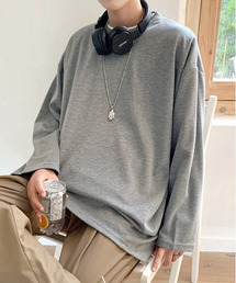 【neos -addictive design-】ルーズシルエット ロングスリーブ ポンチTシャツ