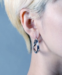 YArKA | 【YArKA/ヤーカ】silver925 distortion circle pierce/歪みピアス シルバー925(ピアス(両耳用))