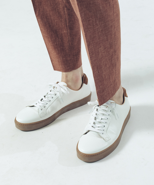 VALUNI（ヴァルニ）の「【VALUNI】レザー ローカット スニーカー（スニーカー・メンズ・ホワイト/ブラック・40/41/42）」の13枚目の写真