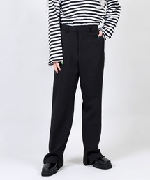 DING | DING/センタープレスサイドスリットパンツ(スラックス)