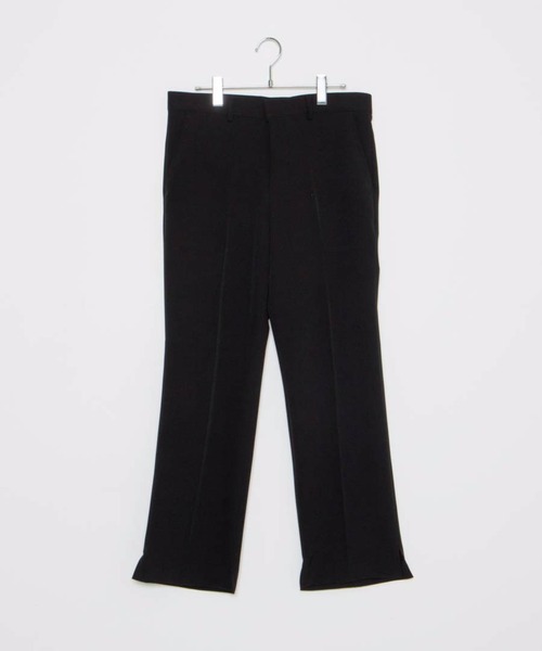 DING（ディング）の「DING/センタープレスサイドスリットパンツ（スラックス・レディース・ブラック/ベージュ・SMALL/MEDIUM）」の7枚目の写真