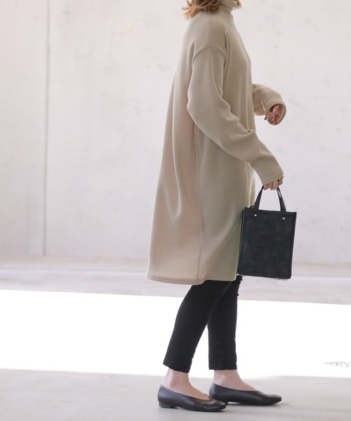 reca（レカ）の「タートルネックワンピース（チュニック・レディース・ブラック/ベージュ・FREE）」の17枚目の写真