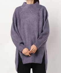 earth music&ecology | ふわふわニットチュニック　＊(ニット/セーター)