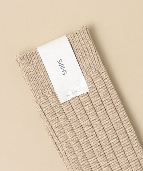 SHIPS(シップス)の「SHIPS: ベーシック リブ ソックス(ソックス/靴下・メンズ・オフホワイト/グレー/ベージュ/コバルトブルー/ライトカーキ/サックスブルー/ブラック/ダークブルー・ONE SIZE)」の9枚目の写真