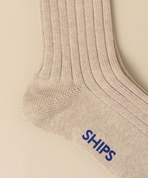 SHIPS(シップス)の「SHIPS: ベーシック リブ ソックス(ソックス/靴下・メンズ・オフホワイト/グレー/ベージュ/コバルトブルー/ライトカーキ/サックスブルー/ブラック/ダークブルー・ONE SIZE)」の10枚目の写真