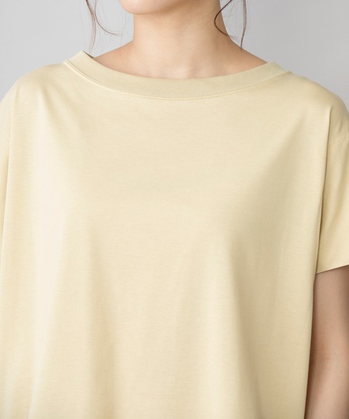 Munich（ミューニック）の「110/2プレミアムプレーティングジャージーラウンドネックプルオーバー（Tシャツ/カットソー・レディース・ブラック/ブラウン/オフホワイト/イエロー/ラベンダー・FREE）」の13枚目の写真