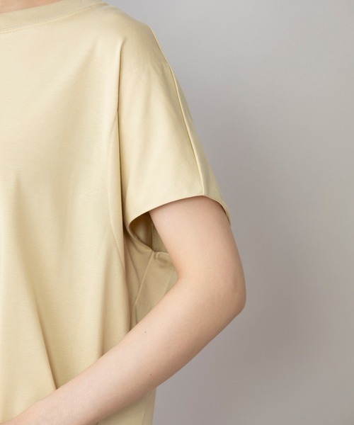 Munich（ミューニック）の「110/2プレミアムプレーティングジャージーラウンドネックプルオーバー（Tシャツ/カットソー・レディース・ブラック/ブラウン/オフホワイト/イエロー/ラベンダー・FREE）」の15枚目の写真