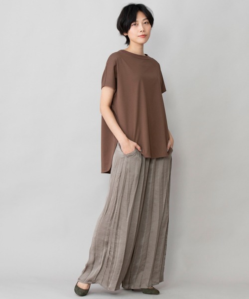 Munich（ミューニック）の「110/2プレミアムプレーティングジャージーラウンドネックプルオーバー（Tシャツ/カットソー・レディース・ブラック/ブラウン/オフホワイト/イエロー/ラベンダー・FREE）」の22枚目の写真