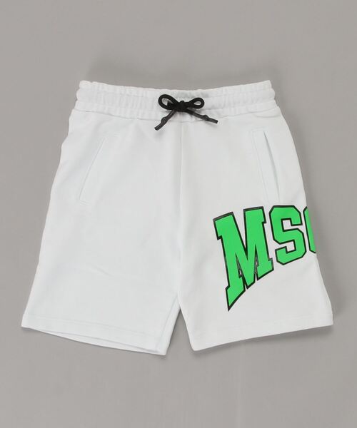 MSGM(エムエスジーエム)の「MSGM(エムエスジーエム)Kids & Junior スウェットハーフパンツ(スウェットパンツ・キッズ・グレー/ホワイト・14Y/6Y/4Y/12Y/8Y)」の2枚目の写真