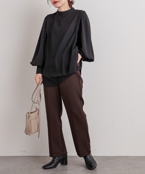 natural couture(ナチュラルクチュール)の「【WEB限定】らくちんキレイテーパードパンツ XSサイズ(その他パンツ・レディース・ベージュ/ブラウン/ライム/ボルドー/ライトベージュ・FREE)」の9枚目の写真