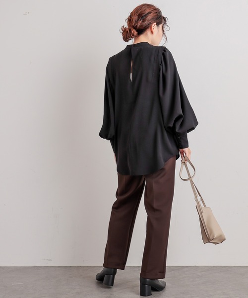 natural couture(ナチュラルクチュール)の「【WEB限定】らくちんキレイテーパードパンツ XSサイズ(その他パンツ・レディース・ベージュ/ブラウン/ライム/ボルドー/ライトベージュ・FREE)」の10枚目の写真