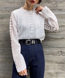 PAGEBOY | ケミカルレースロングスリーブブラウス(シャツ/ブラウス)