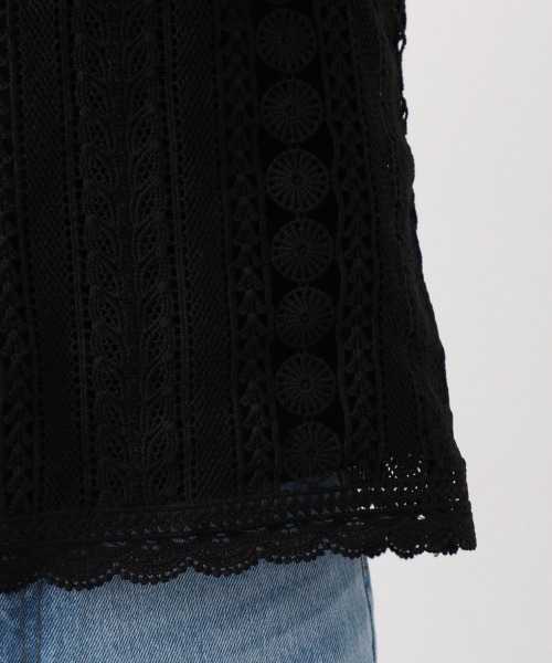 PAGEBOY（ページボーイ）の「ケミカルレースロングスリーブブラウス（シャツ/ブラウス・レディース・ブラック/オフホワイト・FREE）」の11枚目の写真