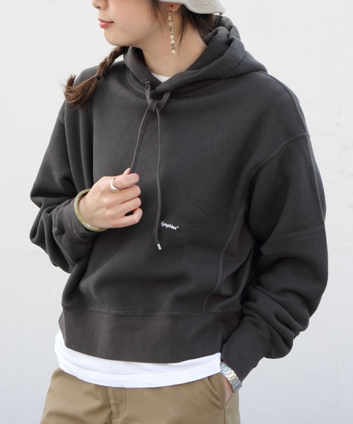 GYMPHLEX(ジムフレックス)の「GYMPHLEX/ジムフレックス エアライトテリーフード AIR LIGHT TERRY HOOD J-9280(パーカー・レディース・ライトグレー/グレー/ブルー・14)」の1枚目の写真