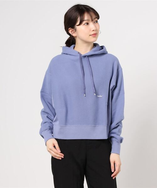 GYMPHLEX(ジムフレックス)の「GYMPHLEX/ジムフレックス エアライトテリーフード AIR LIGHT TERRY HOOD J-9280(パーカー・レディース・ライトグレー/グレー/ブルー・14)」の16枚目の写真