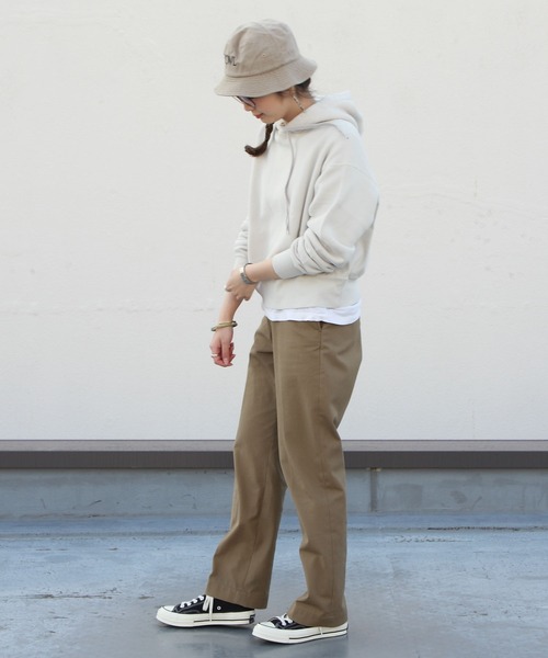 GYMPHLEX(ジムフレックス)の「GYMPHLEX/ジムフレックス エアライトテリーフード AIR LIGHT TERRY HOOD J-9280(パーカー・レディース・ライトグレー/グレー/ブルー・14)」の8枚目の写真