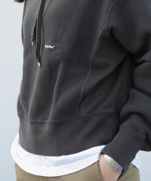 GYMPHLEX(ジムフレックス)の「GYMPHLEX/ジムフレックス エアライトテリーフード AIR LIGHT TERRY HOOD J-9280(パーカー・レディース・ライトグレー/グレー/ブルー・14)」の21枚目の写真
