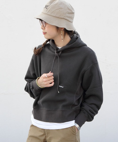 GYMPHLEX(ジムフレックス)の「GYMPHLEX/ジムフレックス エアライトテリーフード AIR LIGHT TERRY HOOD J-9280(パーカー・レディース・ライトグレー/グレー/ブルー・14)」の17枚目の写真