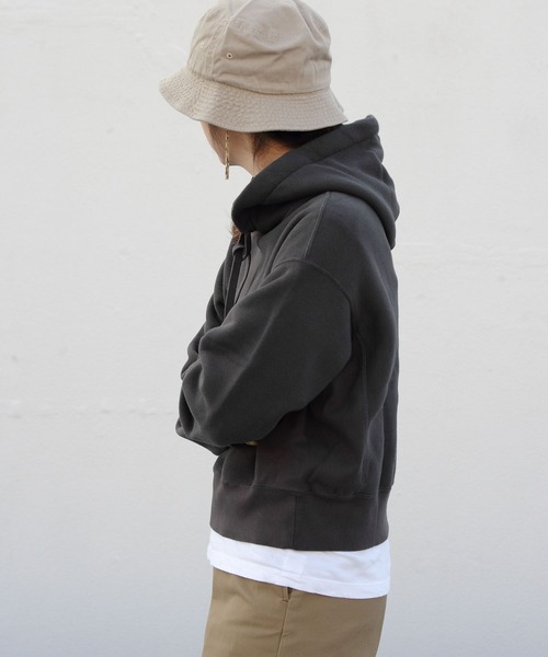 GYMPHLEX(ジムフレックス)の「GYMPHLEX/ジムフレックス エアライトテリーフード AIR LIGHT TERRY HOOD J-9280(パーカー・レディース・ライトグレー/グレー/ブルー・14)」の18枚目の写真