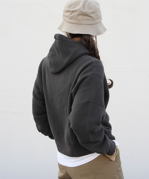 GYMPHLEX(ジムフレックス)の「GYMPHLEX/ジムフレックス エアライトテリーフード AIR LIGHT TERRY HOOD J-9280(パーカー・レディース・ライトグレー/グレー/ブルー・14)」の19枚目の写真