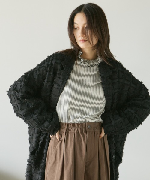 Libra Cue（リブラ キュー）の「クリンクルフリルブラウス（シャツ/ブラウス・レディース・ブラック/ホワイト/ピンク/その他/オレンジ/ブルー/グレー/ブラウン/ベージュ/モカ/ダークブラウン・FREE/2）」の22枚目の写真